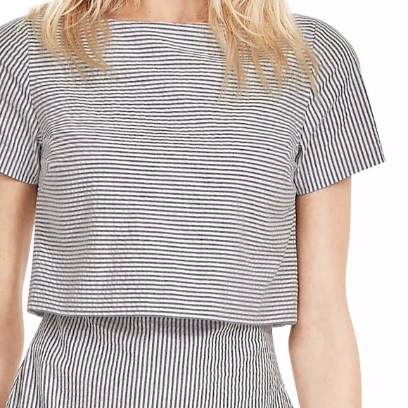 HPπ₯ NWT Banana Republic Seersucker Layered Dress - Picture 3 of 8